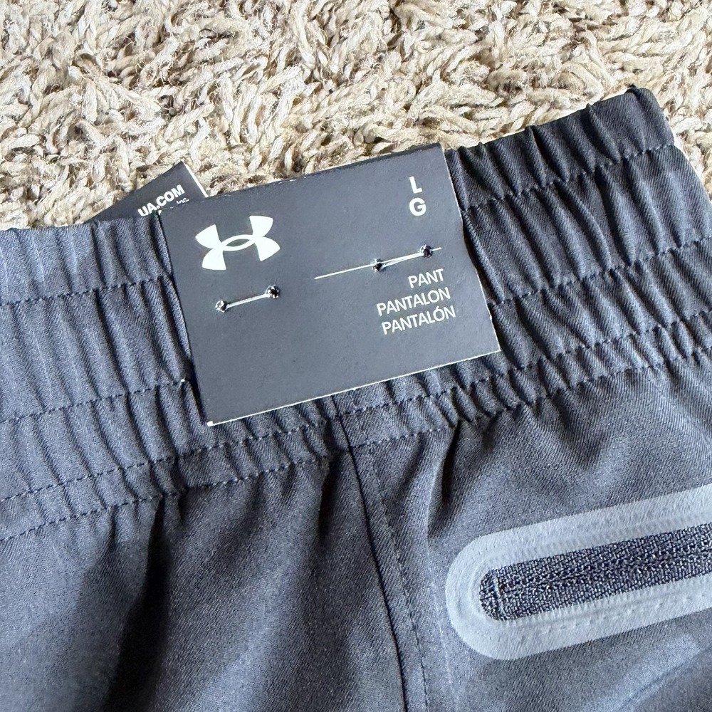 Under Armour Unstoppable Cargo Pants Joggers Mens Size Large Black Camo NEW - Picture 7 of 12
